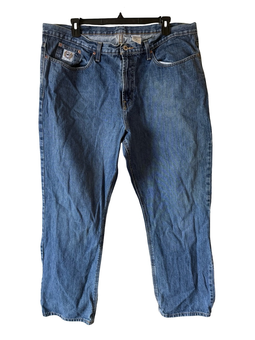 Cinch Men's 42x32 White Label Mid Rise  Stone Wash Jeans
